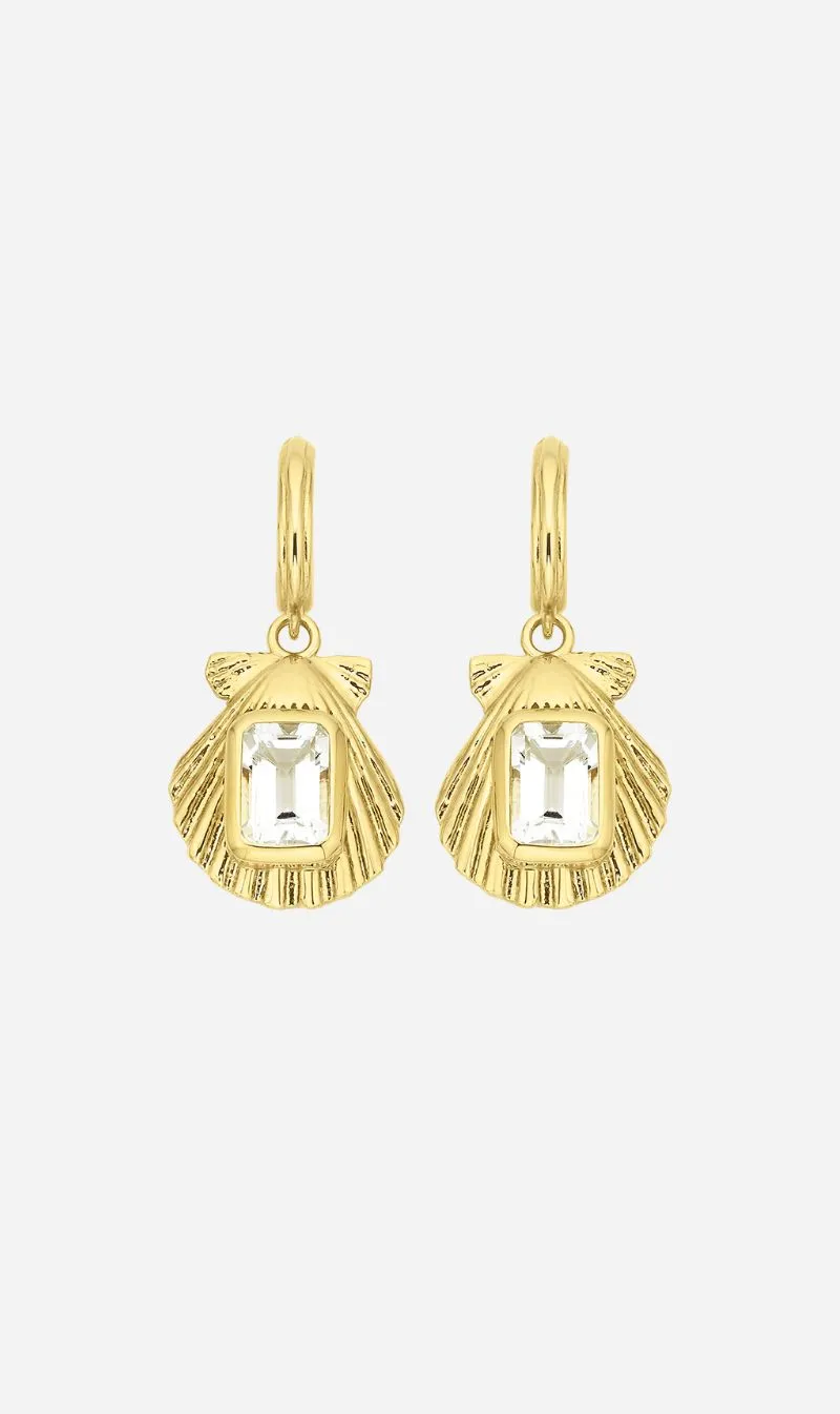 Zoe & Morgan | Cordelia Earrings - Gold White Topaz sold by Sisters & Co