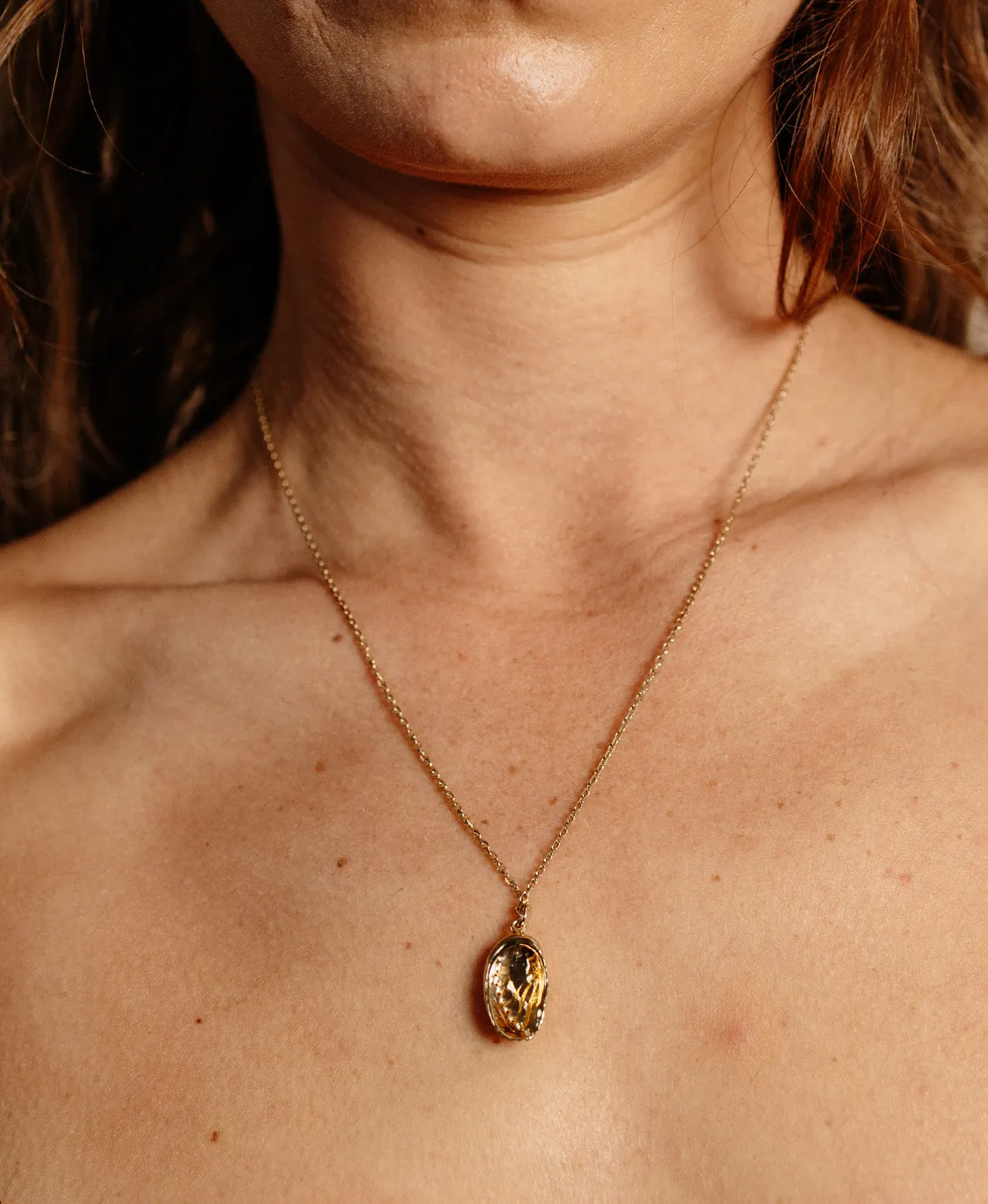 Zoe & Morgan | Soul Paua Necklace - Gold sold by Sisters & Co product image thumbnail 3