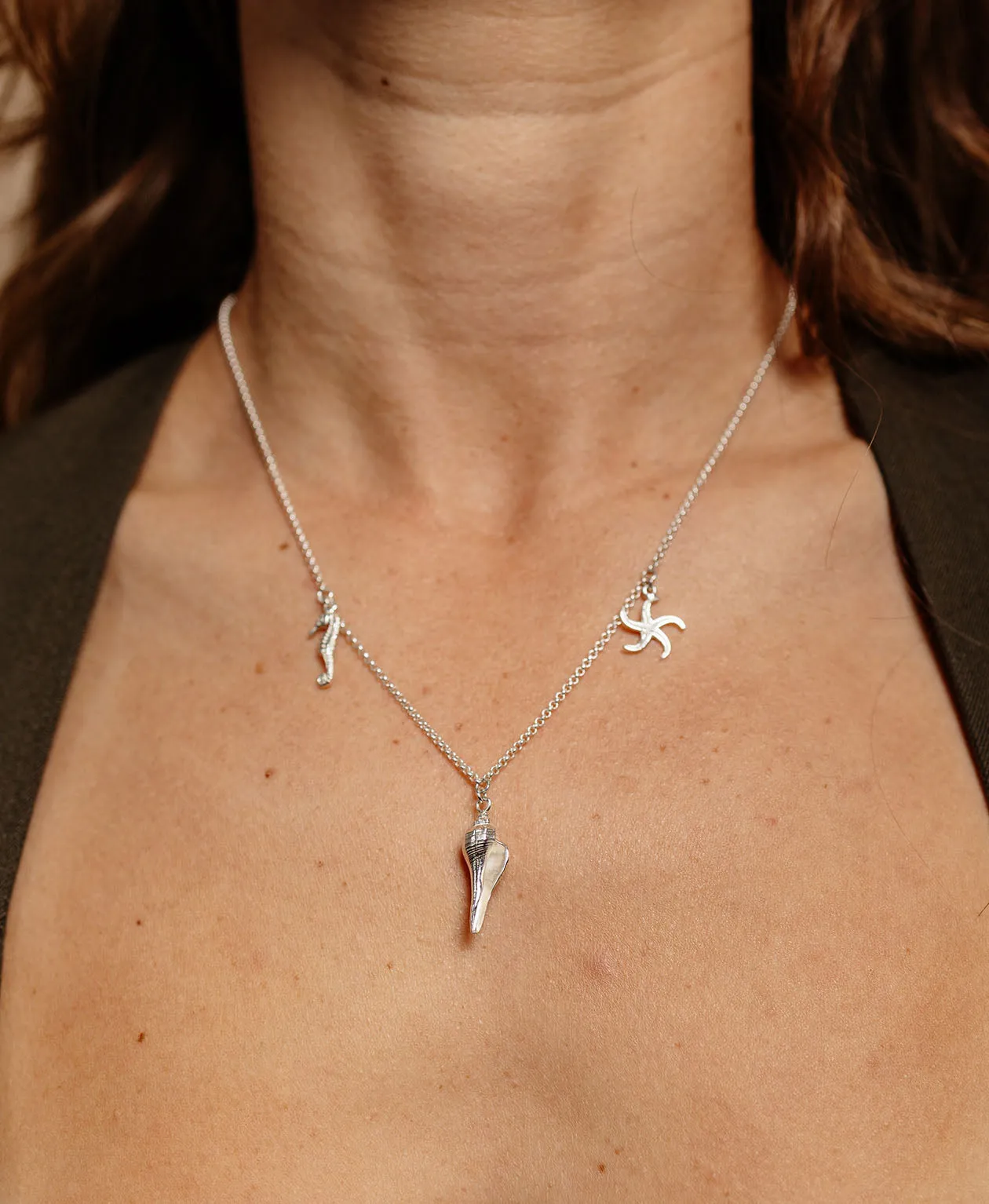 Zoe & Morgan | Charmed By The Sea Necklace - Silver sold by Sisters & Co product image thumbnail 3
