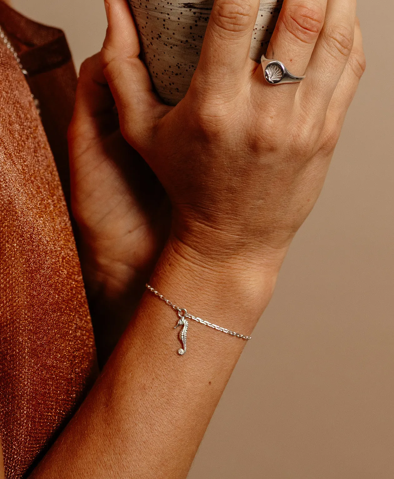 Zoe & Morgan | Seahorse Bracelet - Silver sold by Sisters & Co product image thumbnail 2