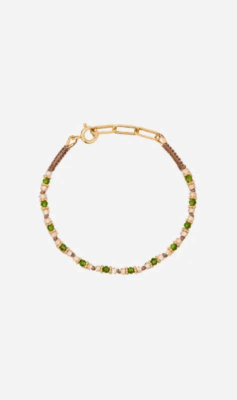 Tityaravy | Kravat Bracelet 029 - Natural Zircon Diopside made by Sisters & Co