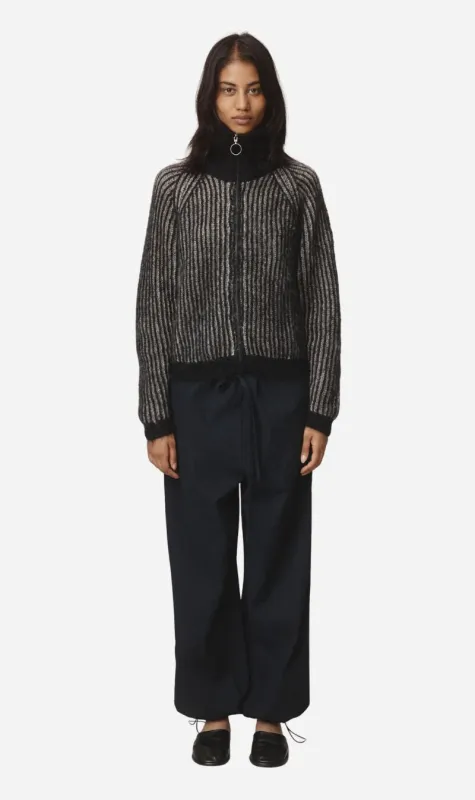 Marle | Oscar Cardigan - Black / Greige made by Marle
