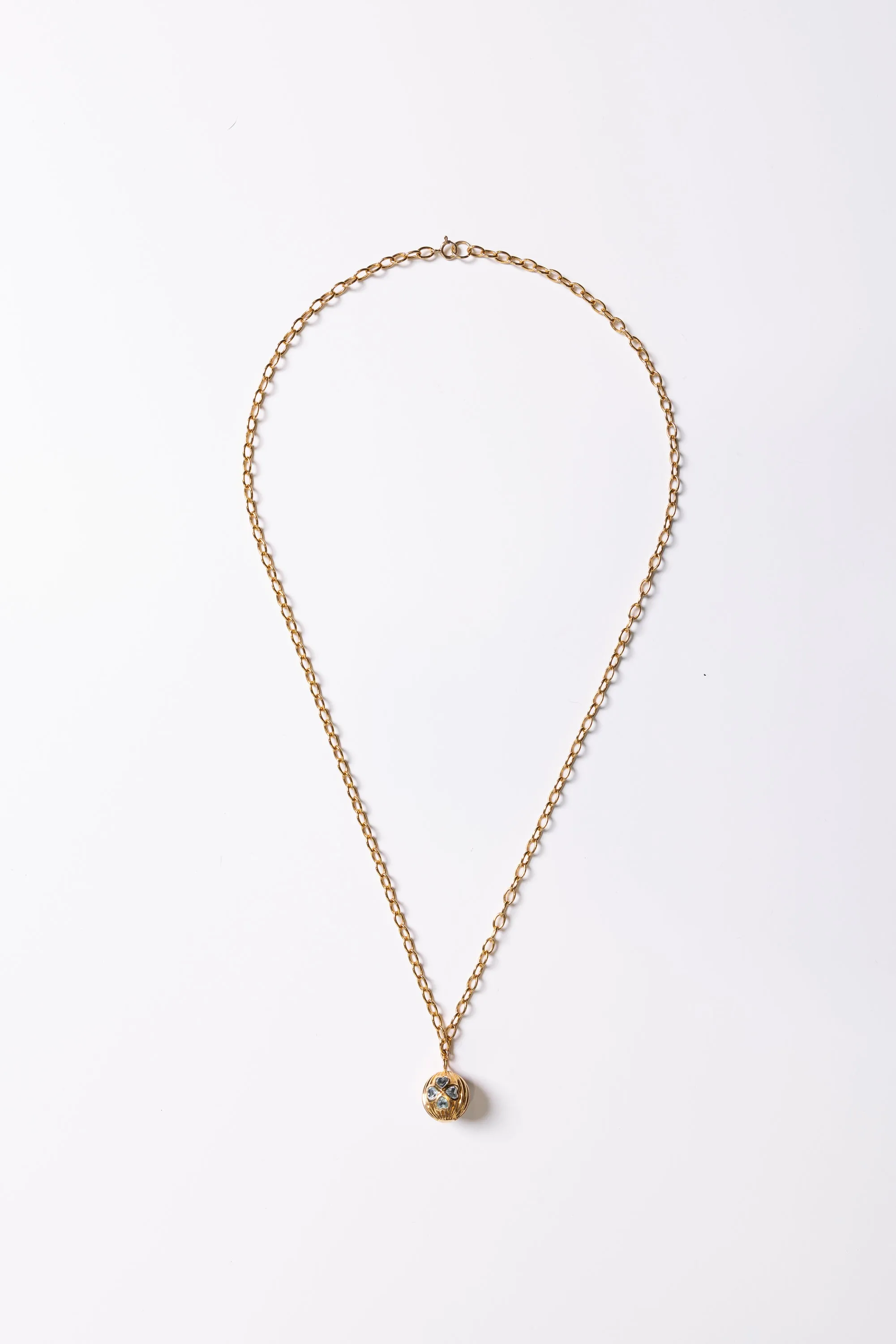 Tityaravy | Lucky Chain Necklace - Pendant / Aquamarine sold by Sisters & Co product image thumbnail 2