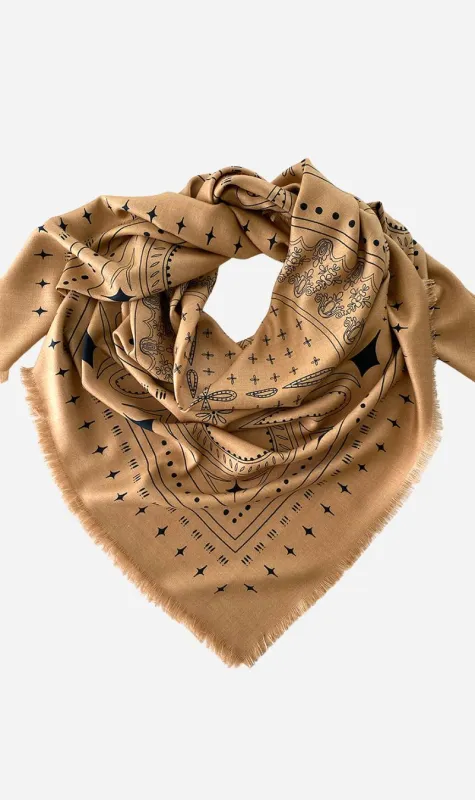 Dark Hampton | The Holden Wool Silk Scarf made by Sisters & Co