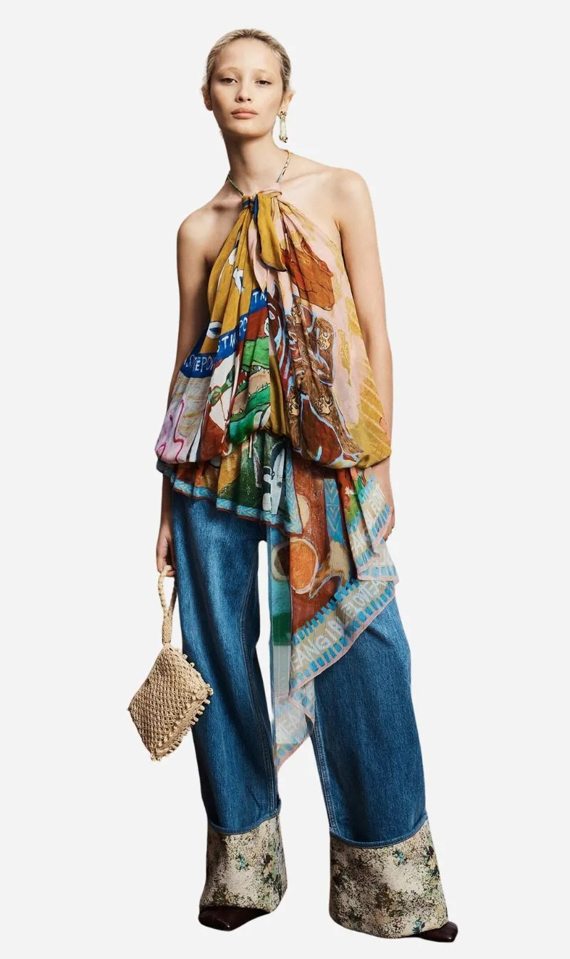 Alemais | Mlak Halter Top sold by Sisters & Co