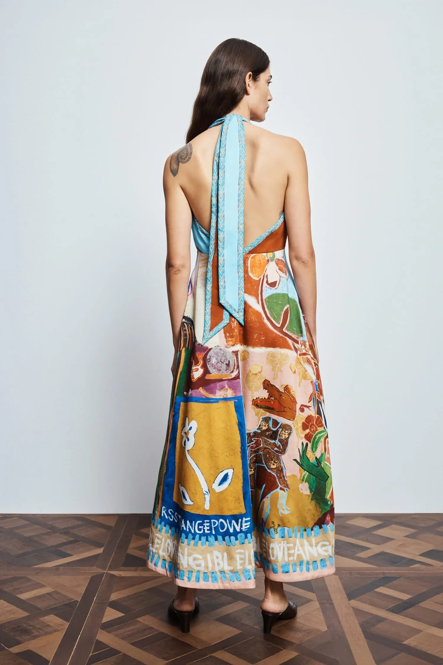 Alemais | Mlak Halter Midi Dress sold by Sisters & Co product image thumbnail 5