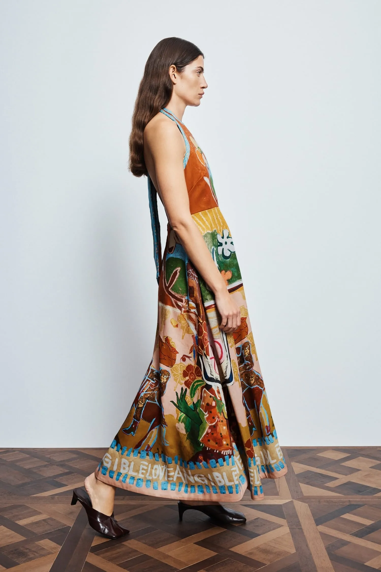 Alemais | Mlak Halter Midi Dress sold by Sisters & Co product image thumbnail 3