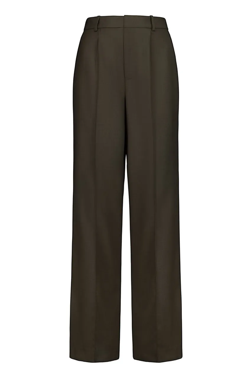 Rebe | Tailored Trouser - Olive Brown sold by Sisters & Co product image thumbnail 4