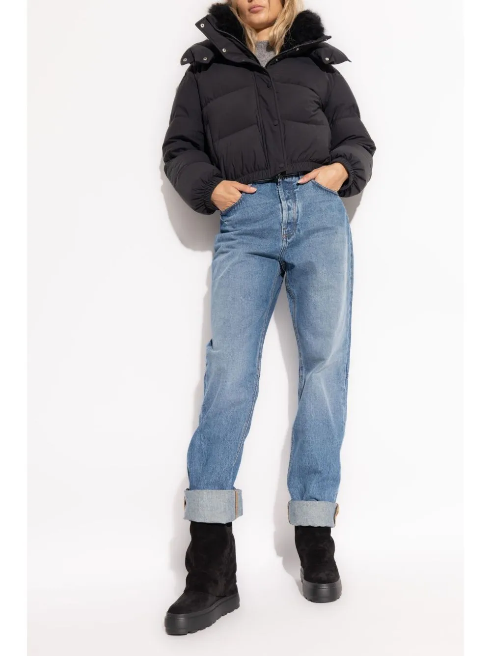 Yves Salomon | Down Jacket 58C - Black sold by Sisters & Co product image thumbnail 3