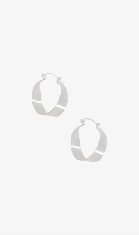 La Tribe | Ribbon Hoop - Silver made by Sisters & Co
