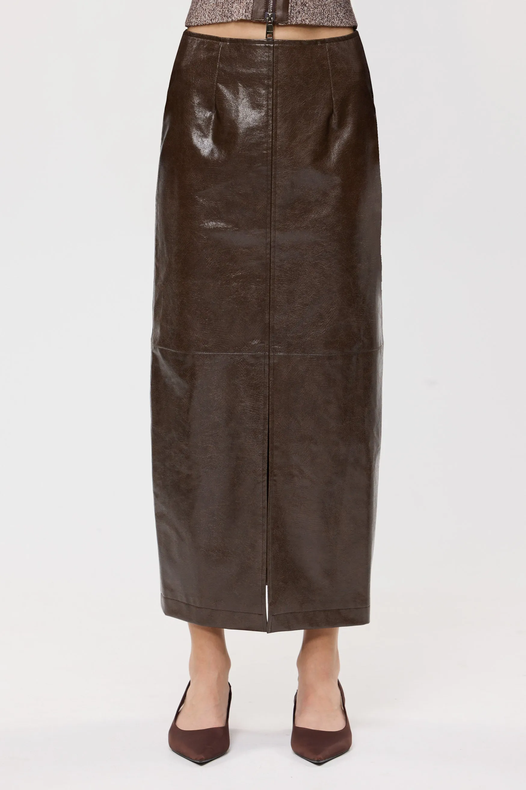 Bubish | Raye Maxi Skirt - Chocolate sold by Sisters & Co product image thumbnail 2