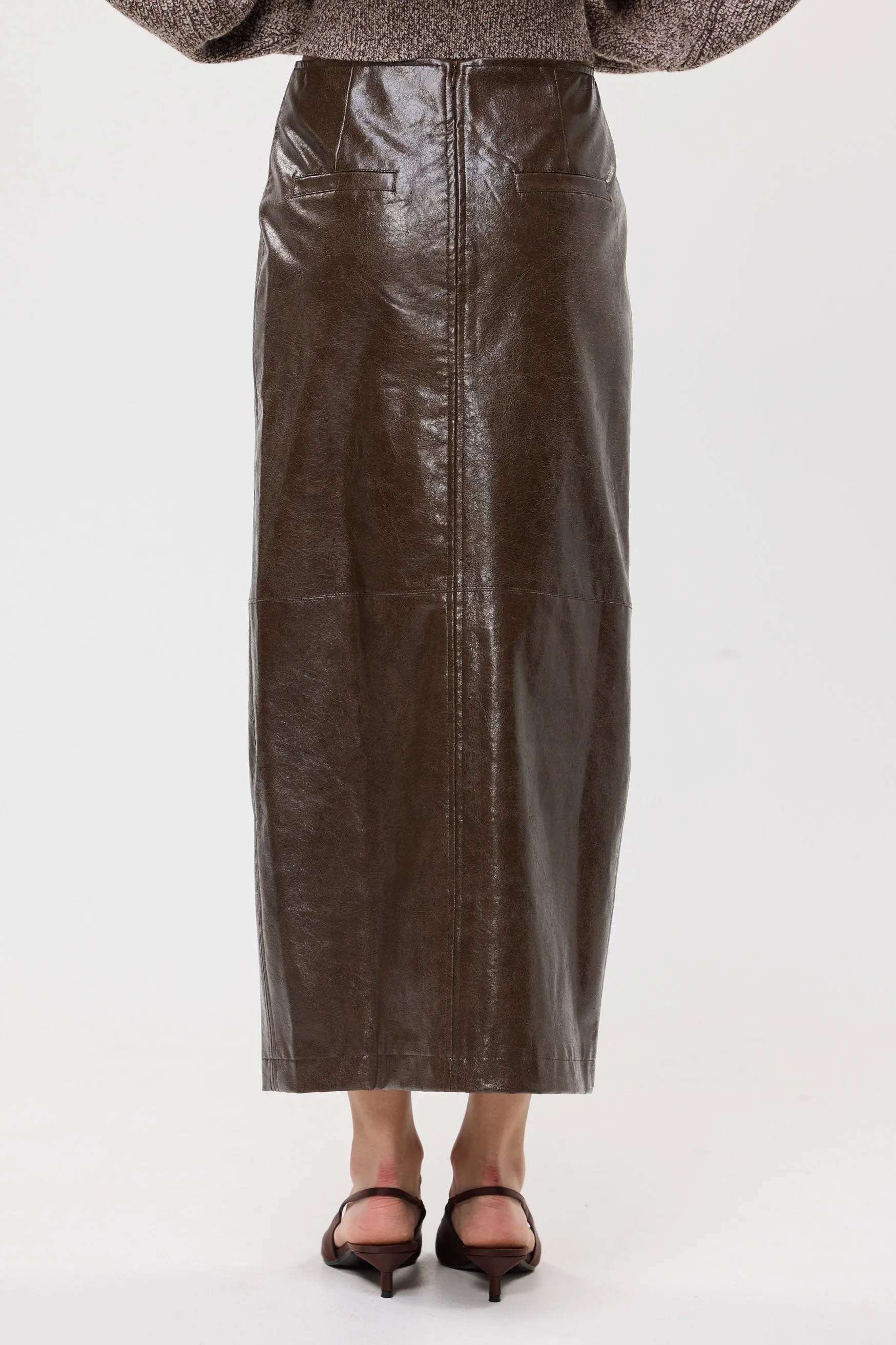 Bubish | Raye Maxi Skirt - Chocolate sold by Sisters & Co product image thumbnail 4