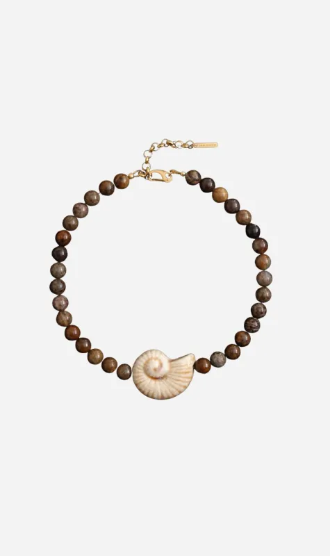 Gem Totem | Happy Place Necklace in Cocoa made by Sisters & Co