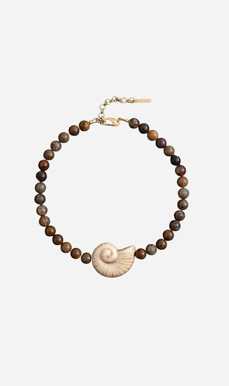 Gem Totem | Happy Place Necklace in Cocoa sold by Sisters & Co