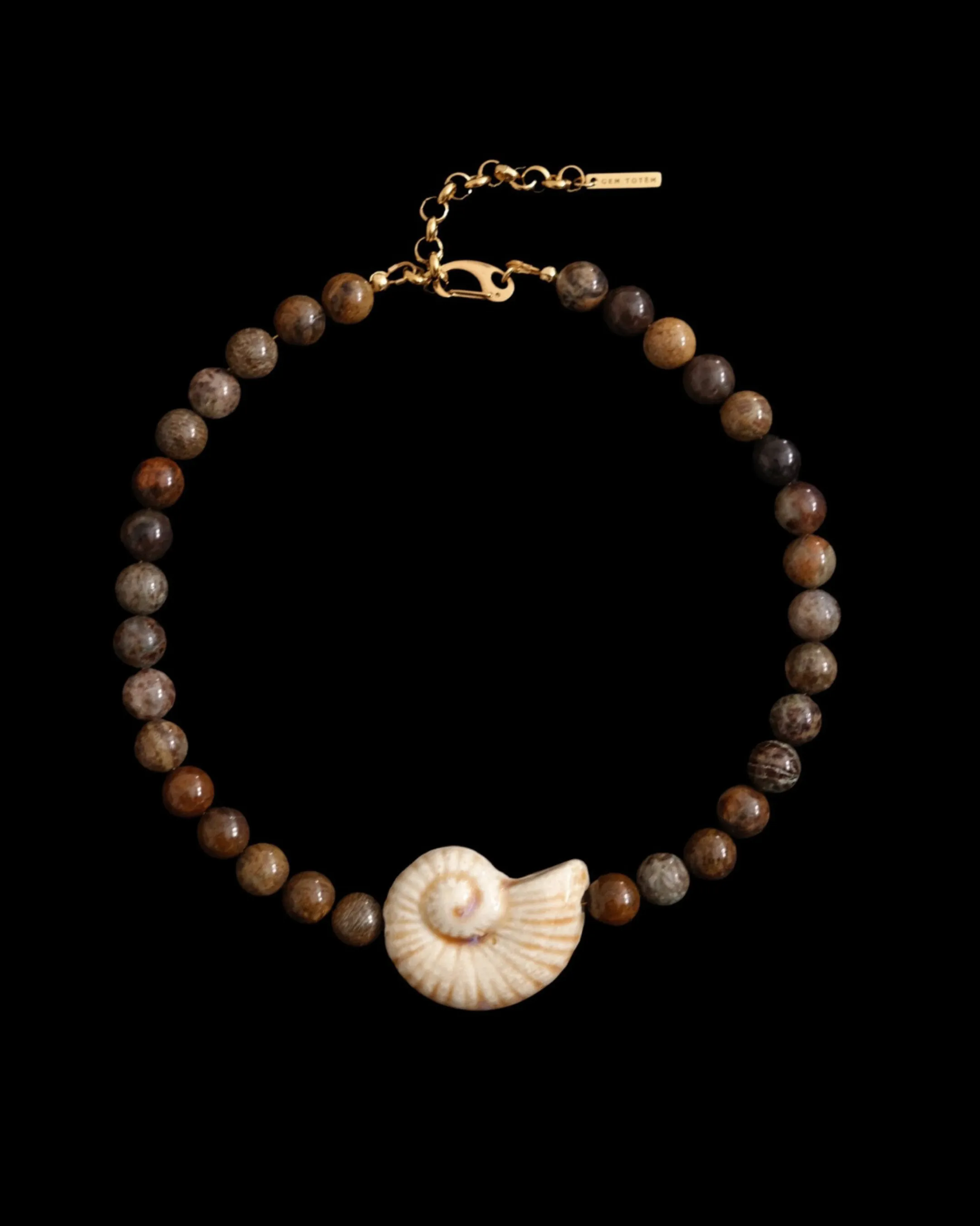 Gem Totem | Happy Place Necklace in Cocoa sold by Sisters & Co product image thumbnail 2