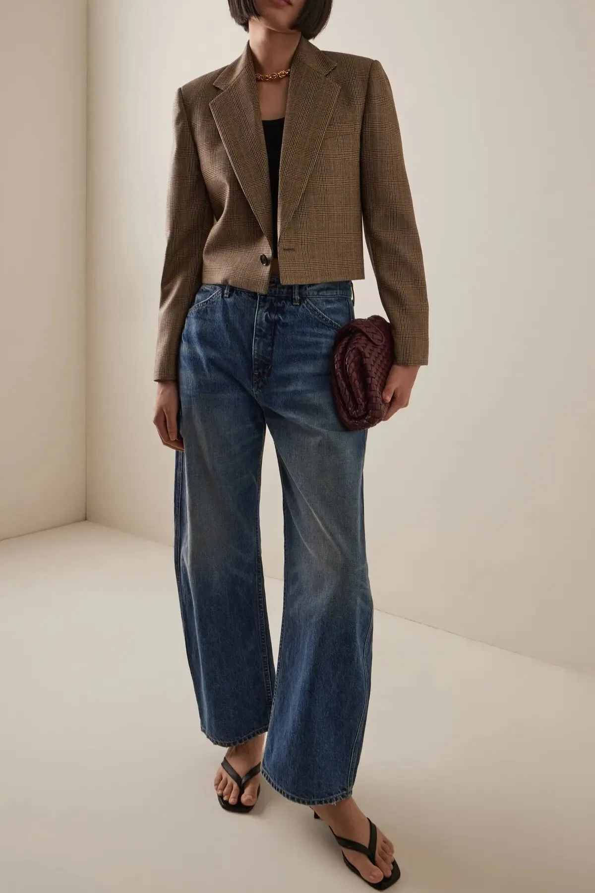 Nili Lotan | Swan Jacket - Glen Tan sold by Sisters & Co product image thumbnail 2