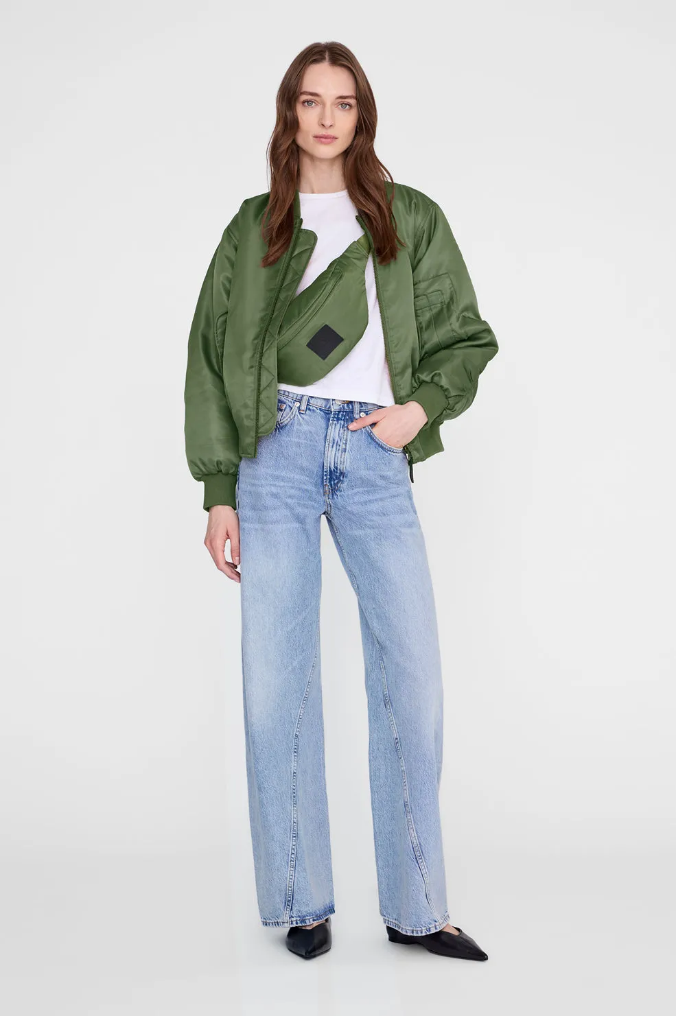 Anine Bing | Leon Small Waist Bag - Army Green sold by Sisters & Co product image thumbnail 2