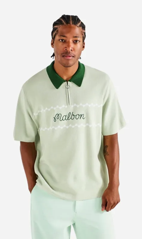 Malbon | Benny Sweater Polo - Green Tint made by Malbon