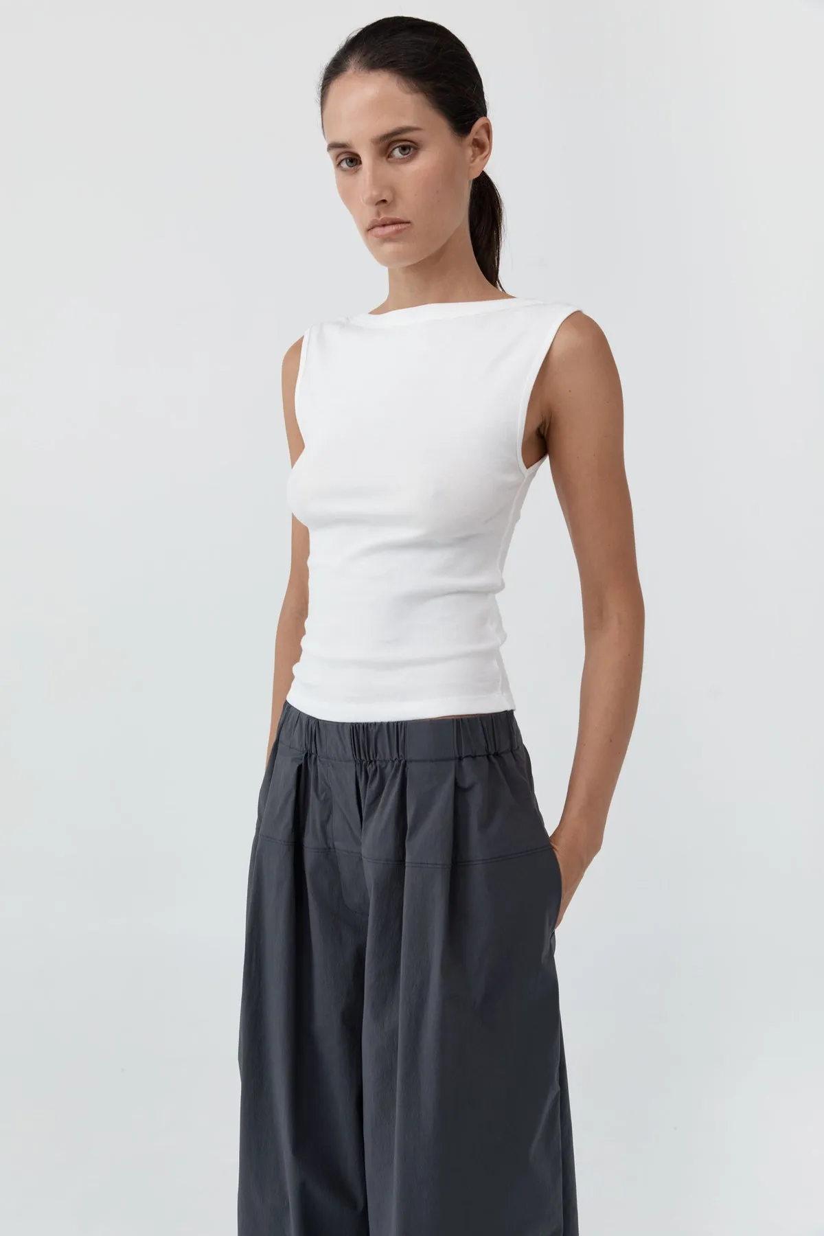 St Agni | Organic Cotton Ballerina Top - White sold by Sisters & Co product image thumbnail 3