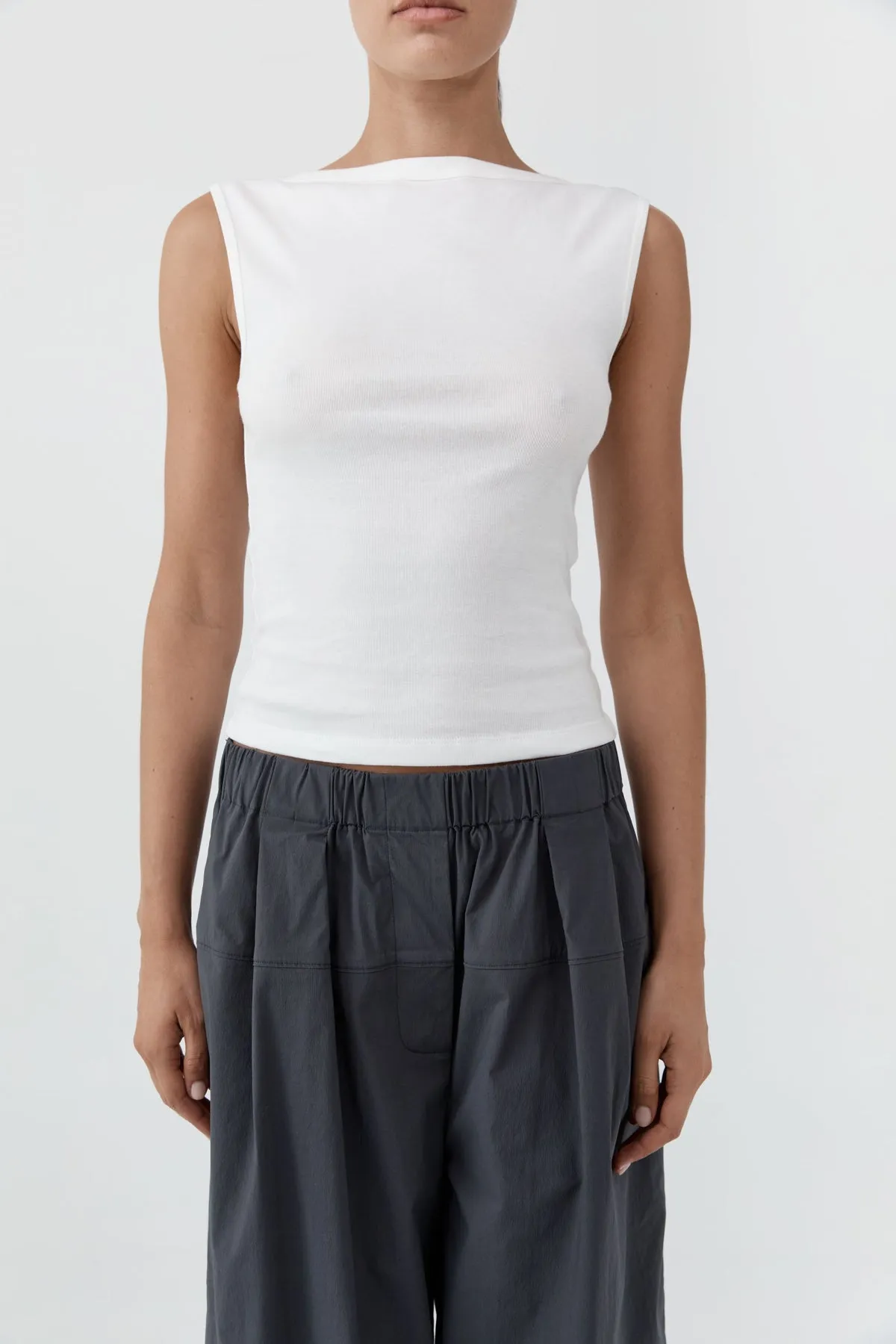 St Agni | Organic Cotton Ballerina Top - White sold by Sisters & Co product image thumbnail 2