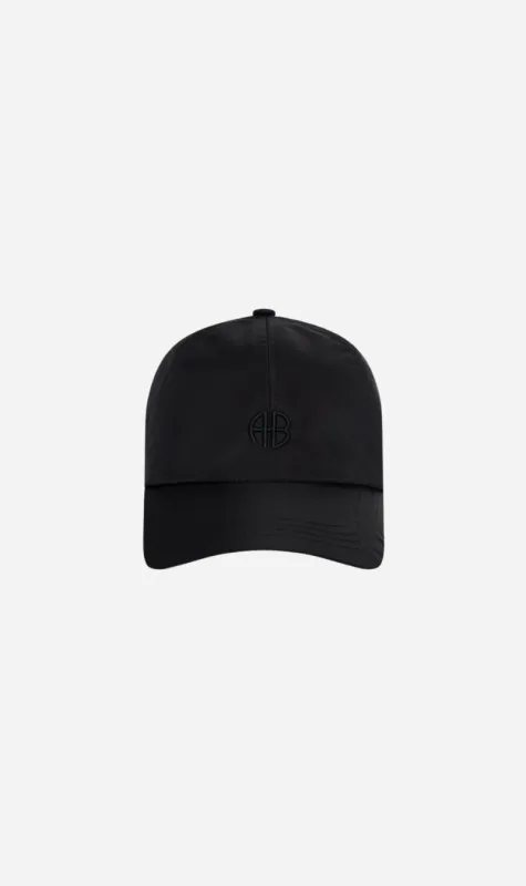 Anine Bing | Jeremy Baseball Cap AB Nylon - Black made by Anine Bing