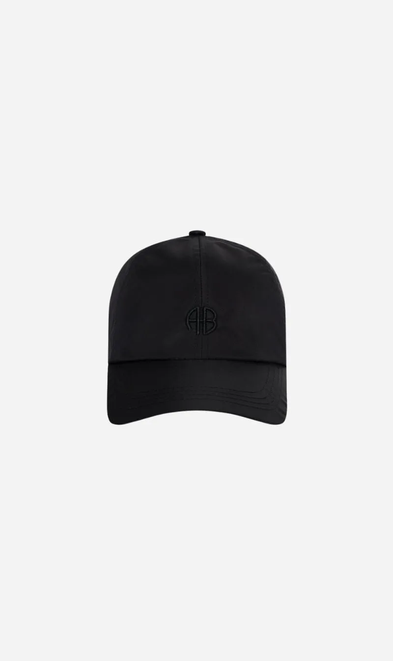 Anine Bing | Jeremy Baseball Cap AB Nylon - Black sold by Sisters & Co