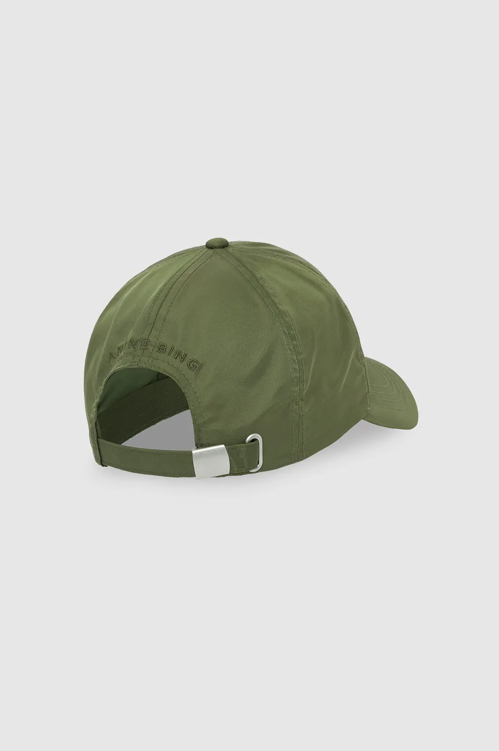 Anine Bing | Jeremy Baseball Cap AB Nylon - Army Green sold by Sisters & Co product image thumbnail 4