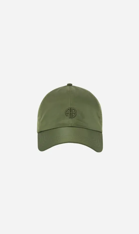 Anine Bing | Jeremy Baseball Cap AB Nylon - Army Green made by Anine Bing