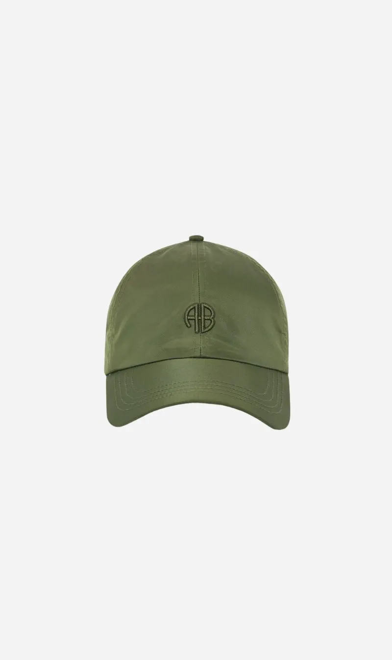 Anine Bing | Jeremy Baseball Cap AB Nylon - Army Green sold by Sisters & Co