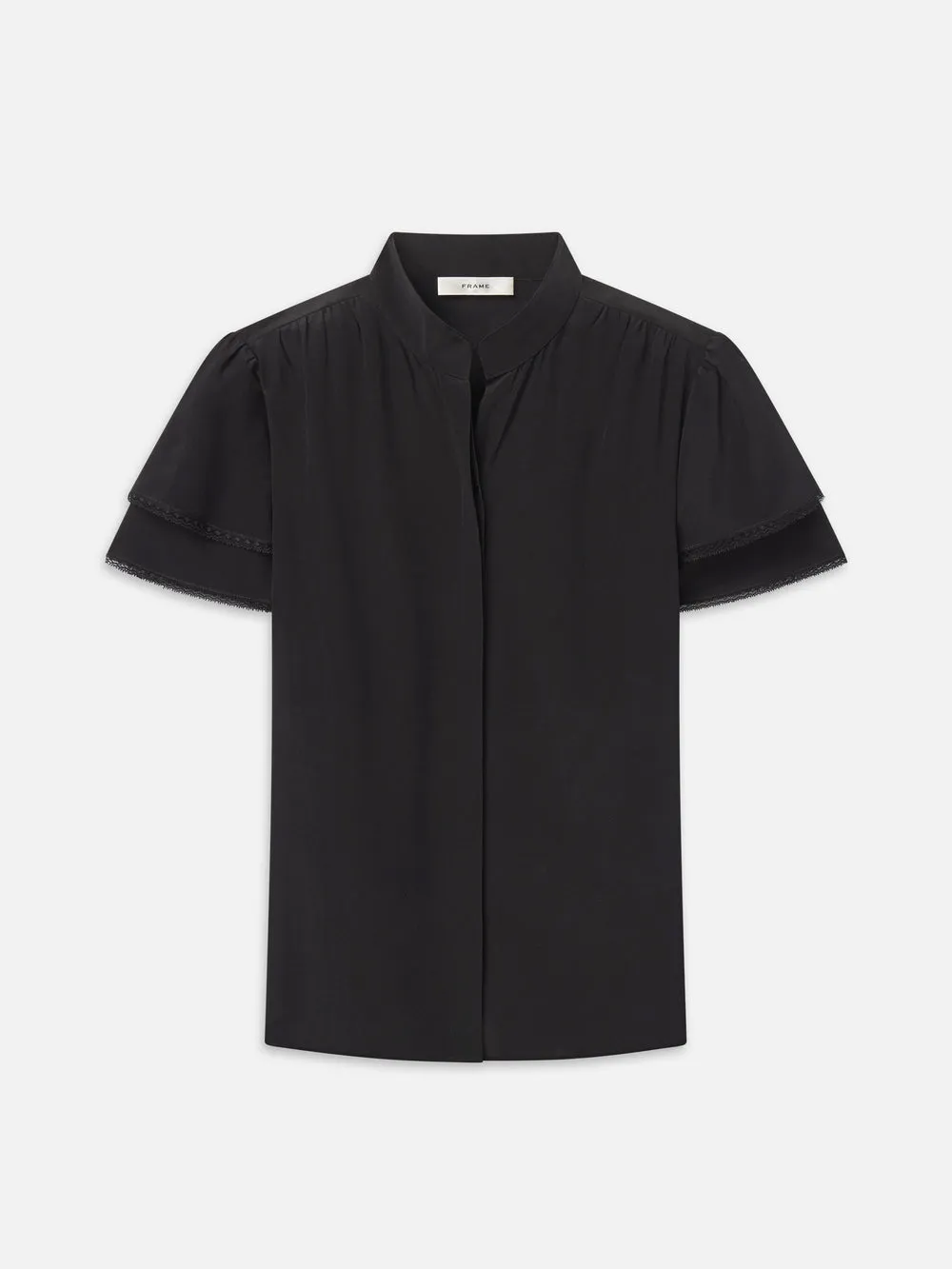 Frame Denim | The Silk Arcadia Top - Black sold by Sisters & Co product image thumbnail 4