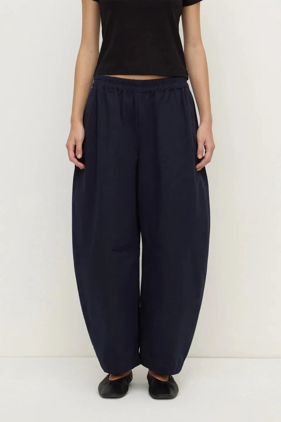 Assembly Label | Lola Barrel Pant - Navy sold by Sisters & Co product image thumbnail 3