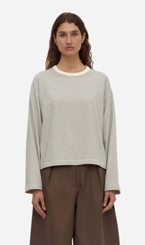 Assembly Label | Malone Stripe Wide Sleeve Tee - Cream/Black made by Assembly Label