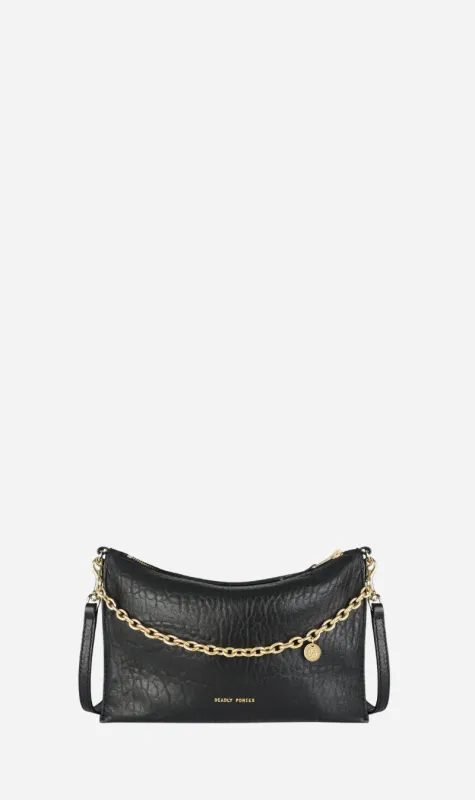 Deadly Ponies | Siamese Bag - Black Bulle / Brass made by Sisters & Co