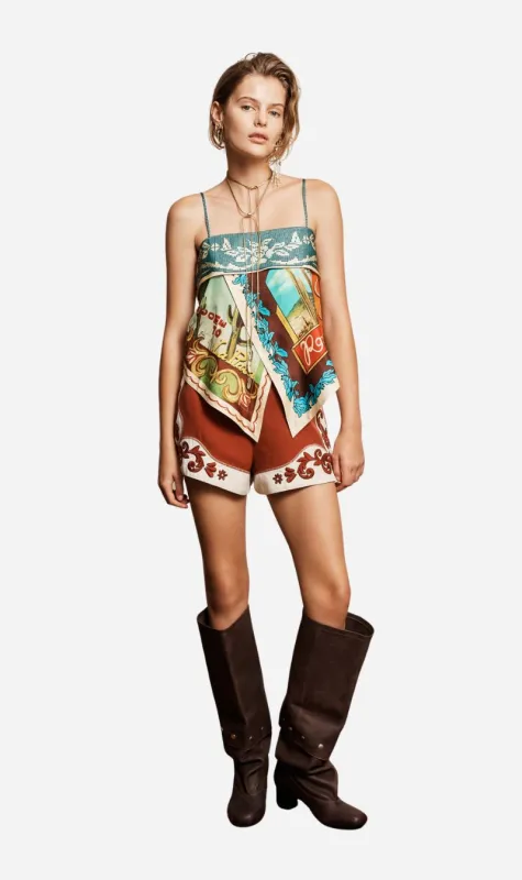 Alemais | Ace Silk Scarf Top made by Alemais