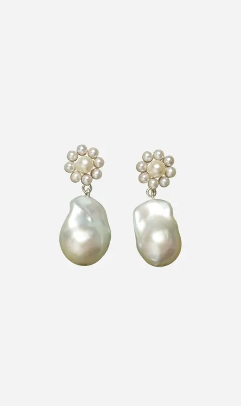 Meadowlark | Emile Drop Earrings - Silver made by MEADOWLARK