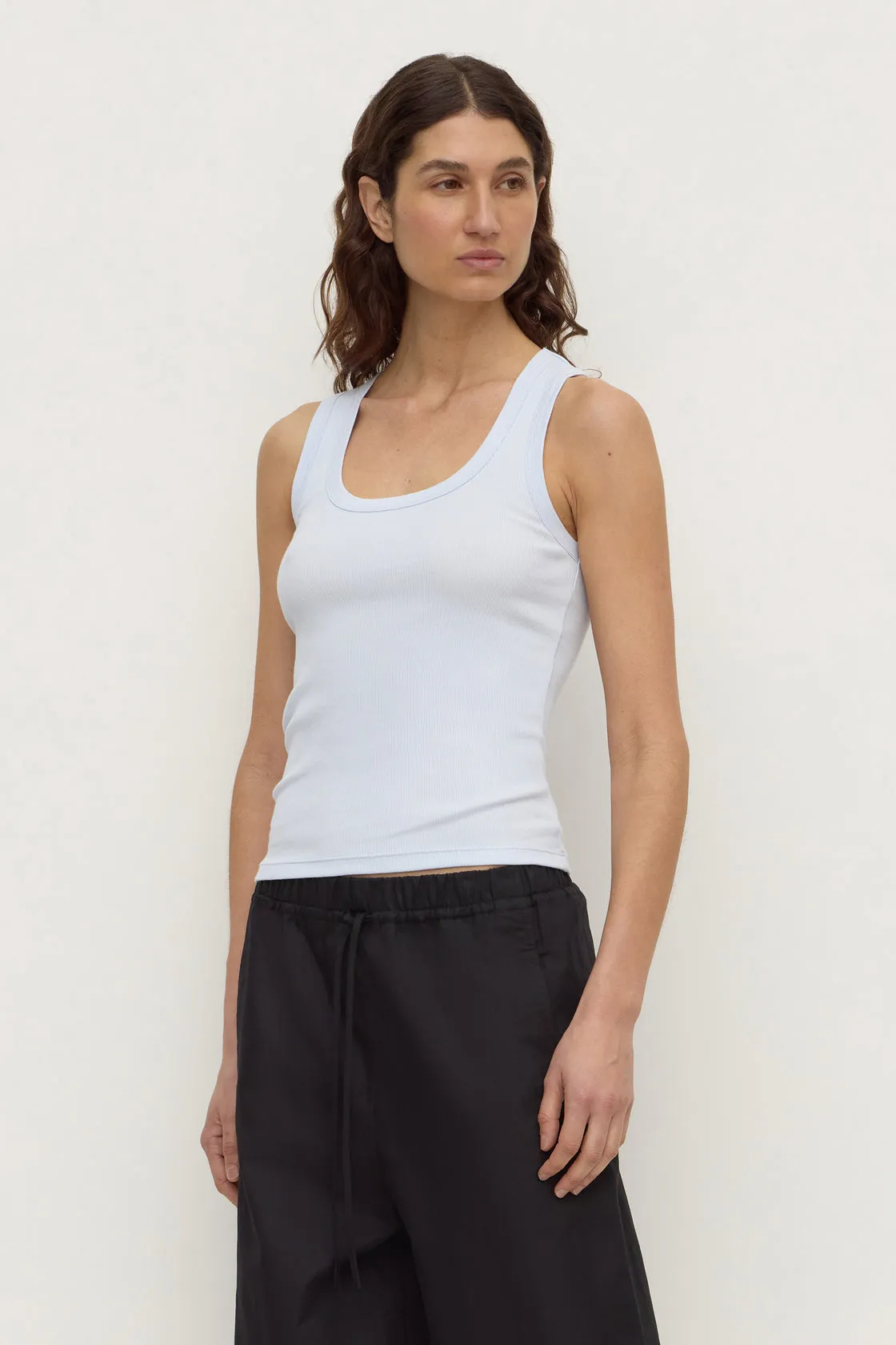 Assembly Label | Robyn Scoop Neck Rib Tank - Powder Blue sold by Sisters & Co product image thumbnail 2