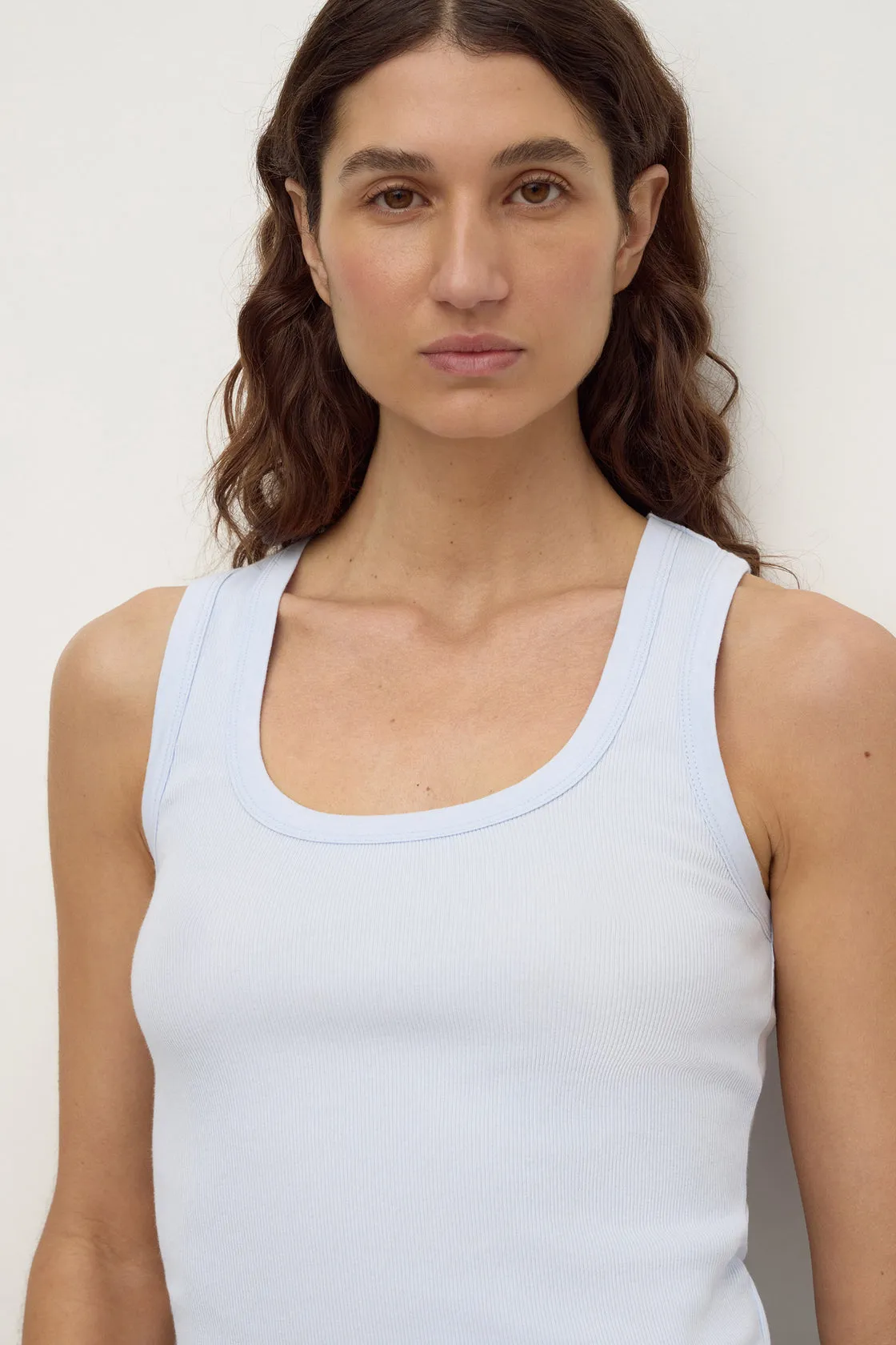 Assembly Label | Robyn Scoop Neck Rib Tank - Powder Blue sold by Sisters & Co product image thumbnail 3