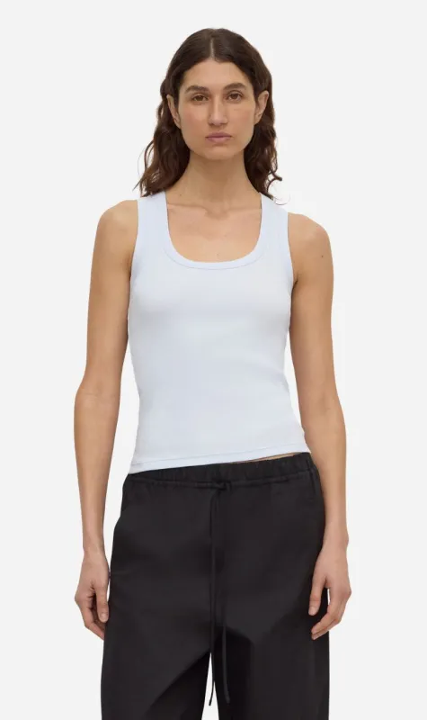 Assembly Label | Robyn Scoop Neck Rib Tank - Powder Blue made by Assembly Label