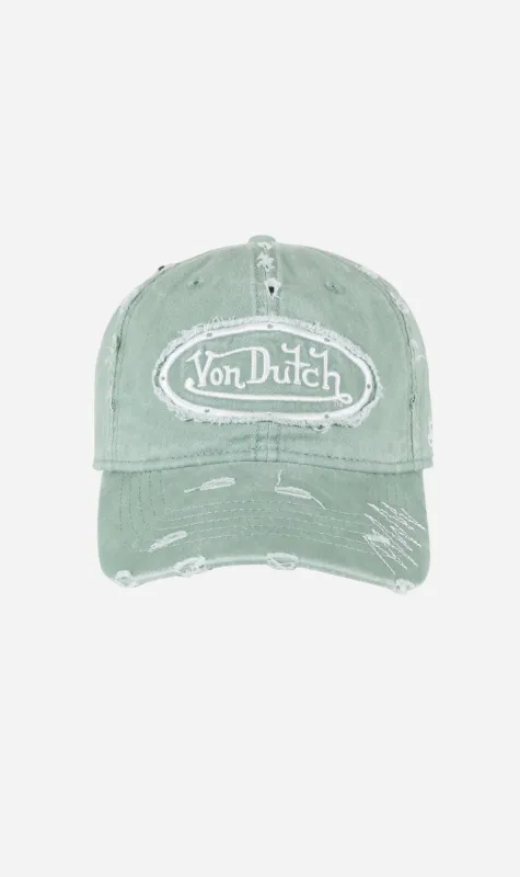 Von Dutch | Chain Stitch Dad Cap - Sage made by Von Dutch