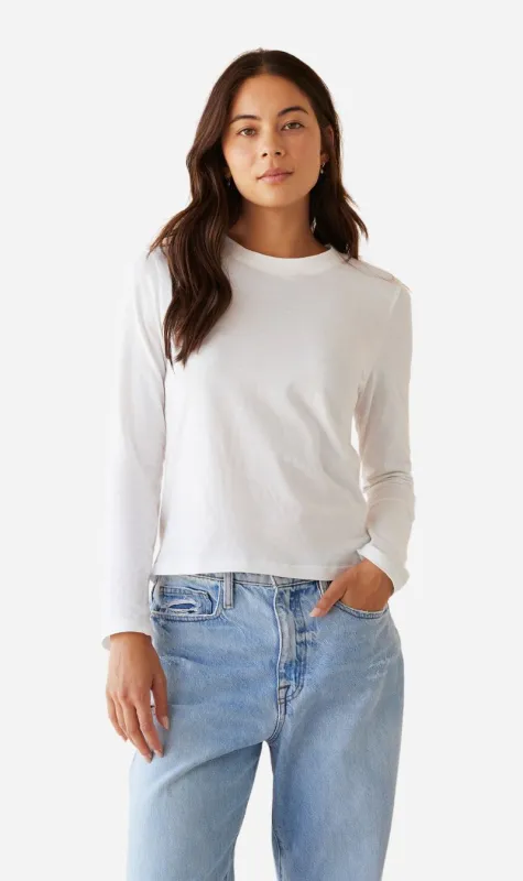 Dear Dylan | Long Sleeve Tee - Blanc made by Sisters & Co