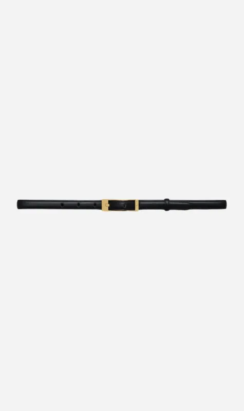 Anine Bing | Elly Belt Smooth Leather - Black made by Anine Bing