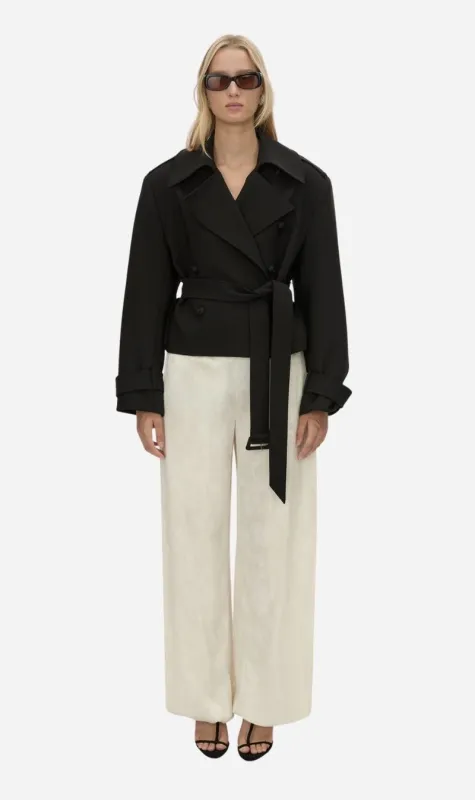 Camilla & Marc | Asena Short Trench - Black made by camilla & marc