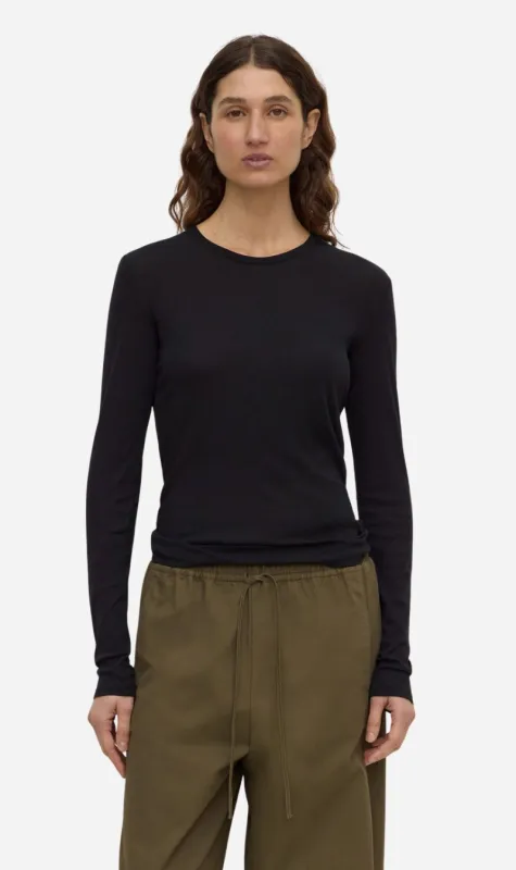 Assembly Label | Mika Cotton Long Sleeve Tee - Black made by Assembly Label