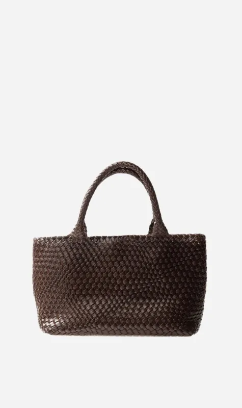 La Tribe | Woven Tote Bag - Brown made by Sisters & Co