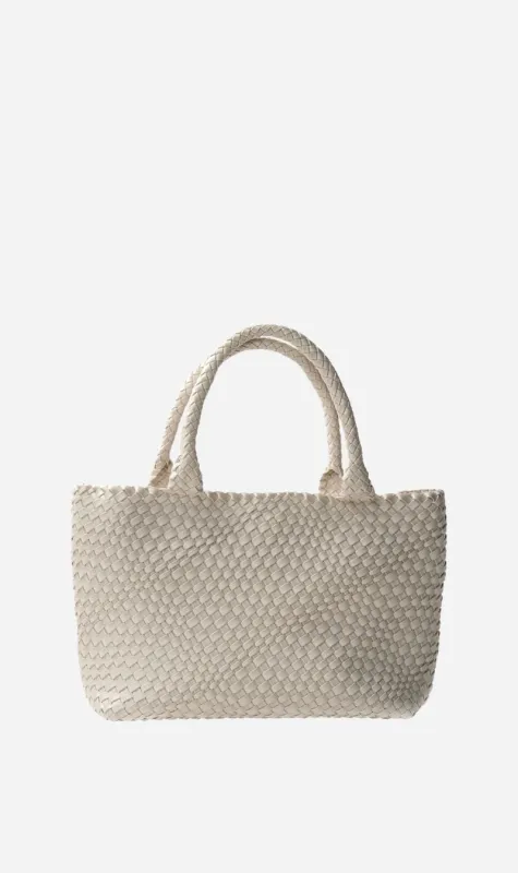 La Tribe | Woven Tote Bag - Cream made by Sisters & Co