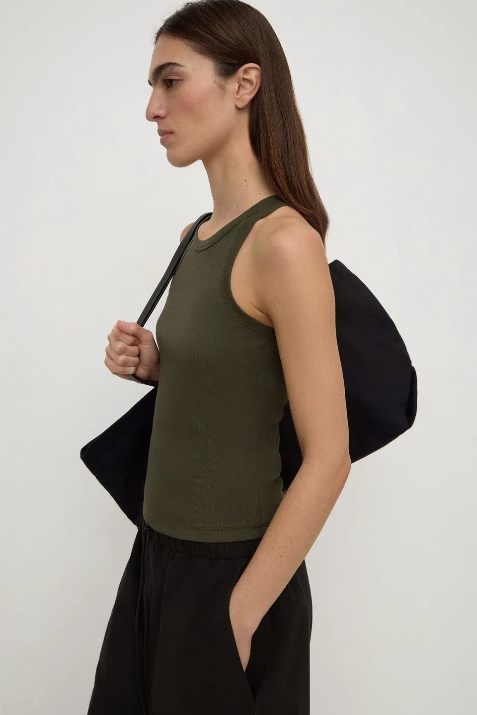 Assembly Label | Tabitha Rib Tank - Dark Military sold by Sisters & Co product image thumbnail 5