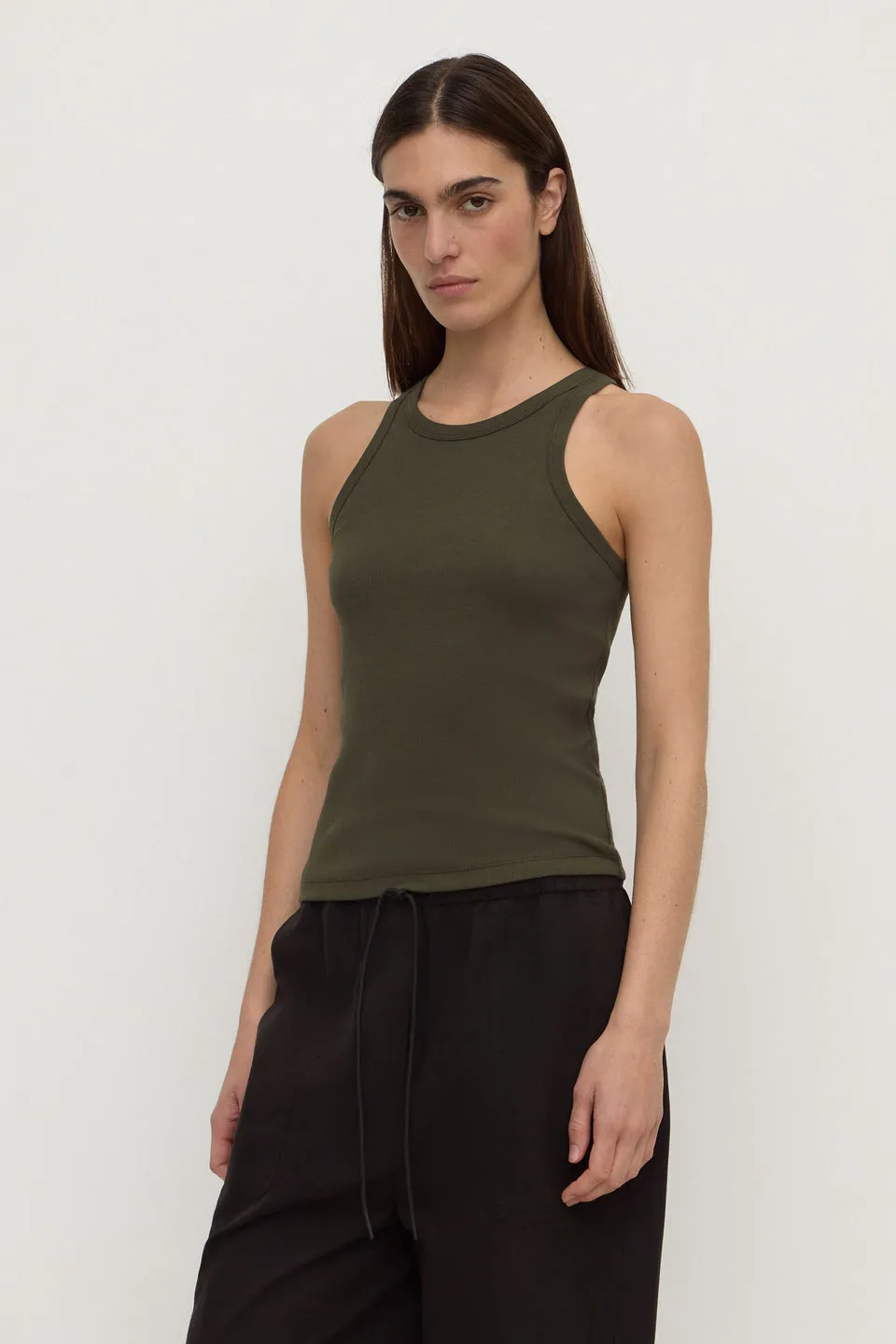Assembly Label | Tabitha Rib Tank - Dark Military sold by Sisters & Co product image thumbnail 4