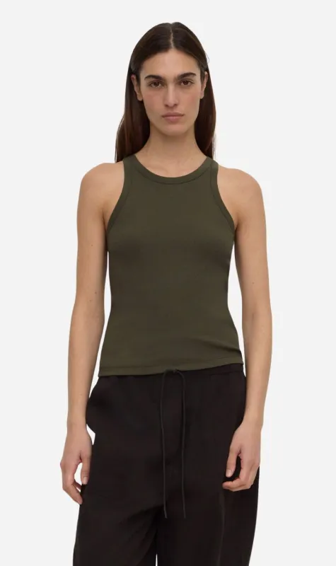Assembly Label | Tabitha Rib Tank - Dark Military made by Assembly Label