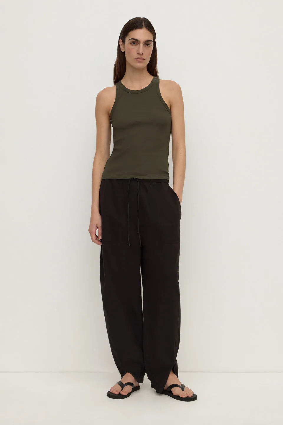 Assembly Label | Tabitha Rib Tank - Dark Military sold by Sisters & Co product image thumbnail 2