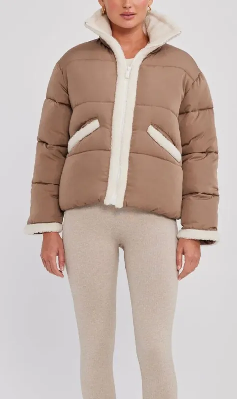 Toast Society | Starlette Puffer Jacket - Cocoa sold by Sister & Co
